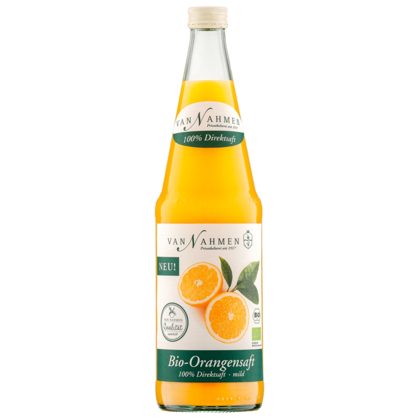 Van Nahmen Bio Orangensaft mild 0,7l